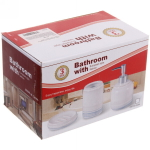 Набор для ванной из 3-х предметов керамический «Монро» синий