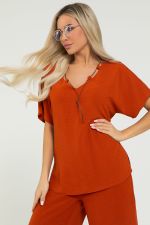 Костюм Свободный вечер НЬЮ (терракот) К12669-15 LT Collection