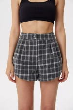Мини-шорты Check, Серый