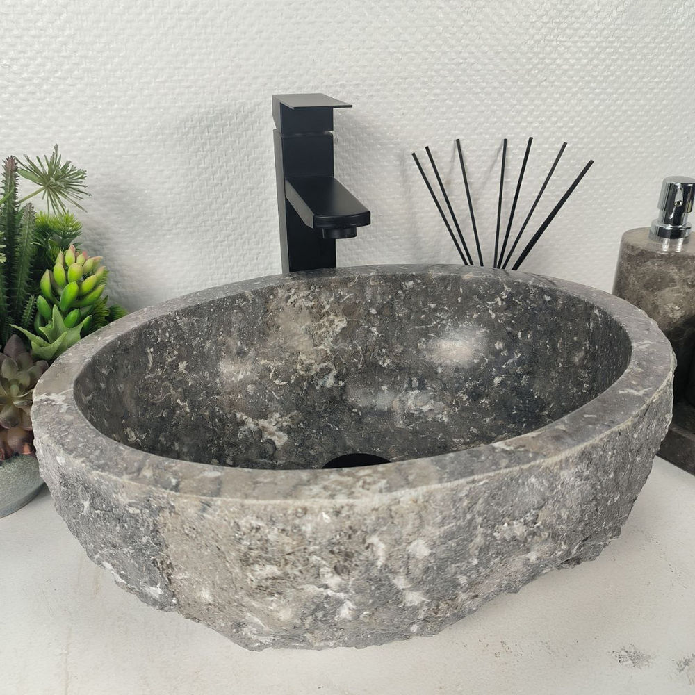 Раковина из мрамора Erozy Grey EM-64641 42*32*16 0190