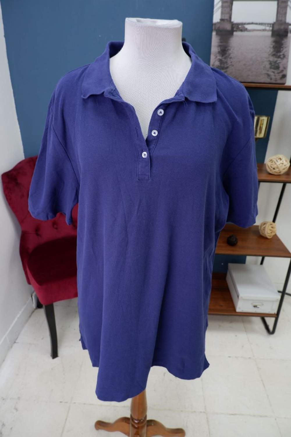 Футболка-поло однотонная 50 размер