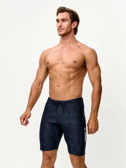 Шорты Sargan Sport 1040/BKBL 2 мм черный/синий