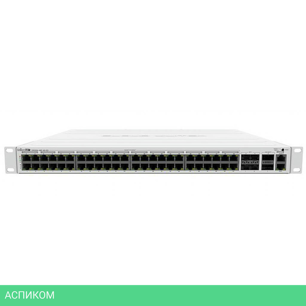 Коммутатор MikroTik CRS354-48P-4S+2Q+RM
