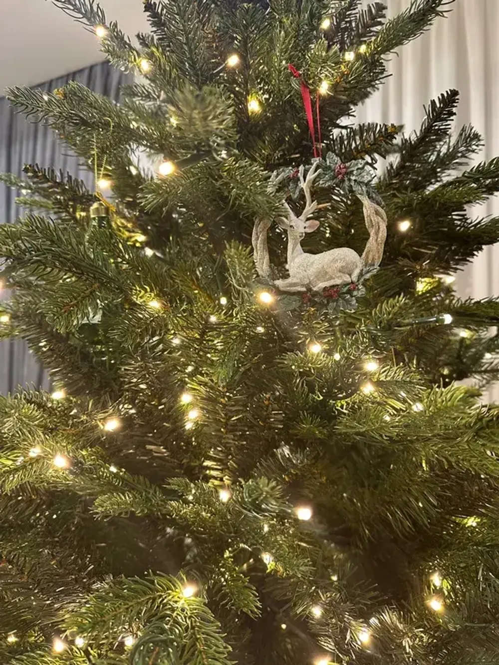 Елка с гирляндой встроенной «Elegance» Элеганс (Литая+пвх) 270 см / 2,7 м