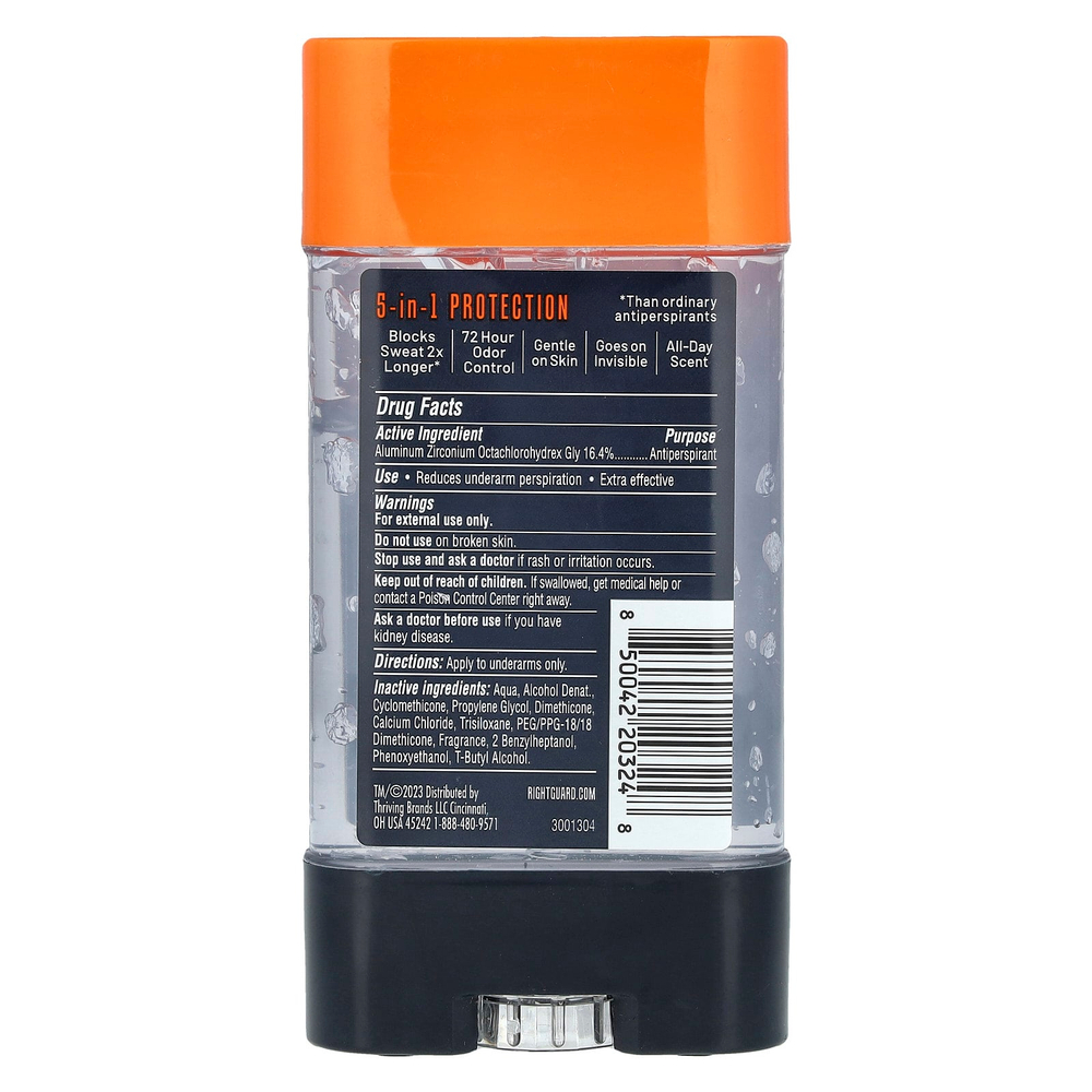 Right Guard, Xtreme Defense, антиперспирант / дезодорант, Fresh Blast, 113 г (4 унции)