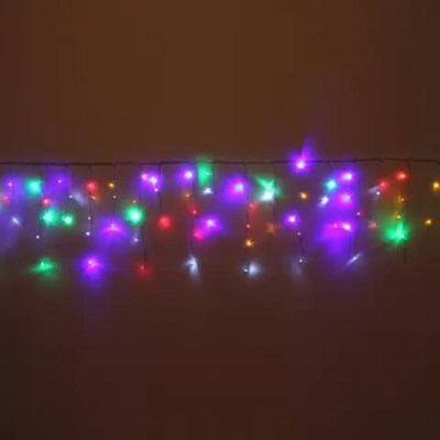 Гирлянда для дома БАХРОМА «Мерцание Premium» ш3м* в0,3/0,5 м 120 ламп LED, прозрачн.провод, 1реж,, IP-40, Мультицвет (возможность соединения)