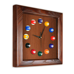 Часы Квадрат ясень/шпон (№1)