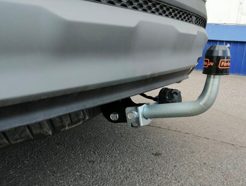 Фаркоп с оцинк. шаром Kia Sorento Prime 2015-2020, Hyundai Santa Fe 2018-2021 крепление шара на двух болтах, (без электрики, паспорт и сертификат в комплекте) Motodor.91006-A
