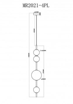 Подвесной светильник MyFar Violla MR2021-4PL