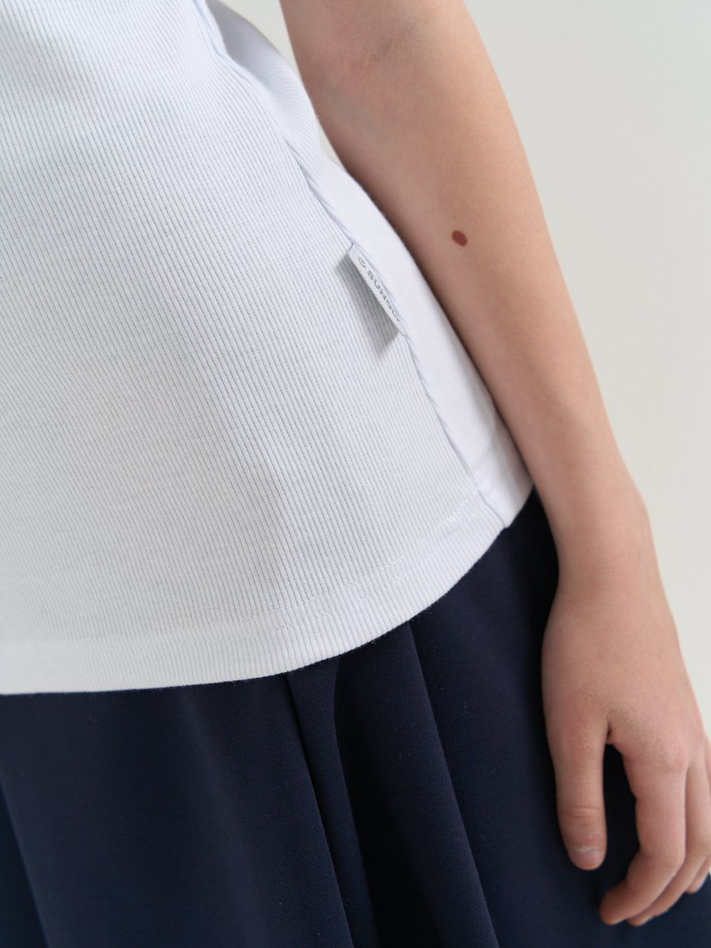 Бадлон с коротким рукавом "Белый" 7+