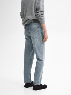 Massimo Dutti Зауженные джинсы из ткани с эффектом потертости, серый