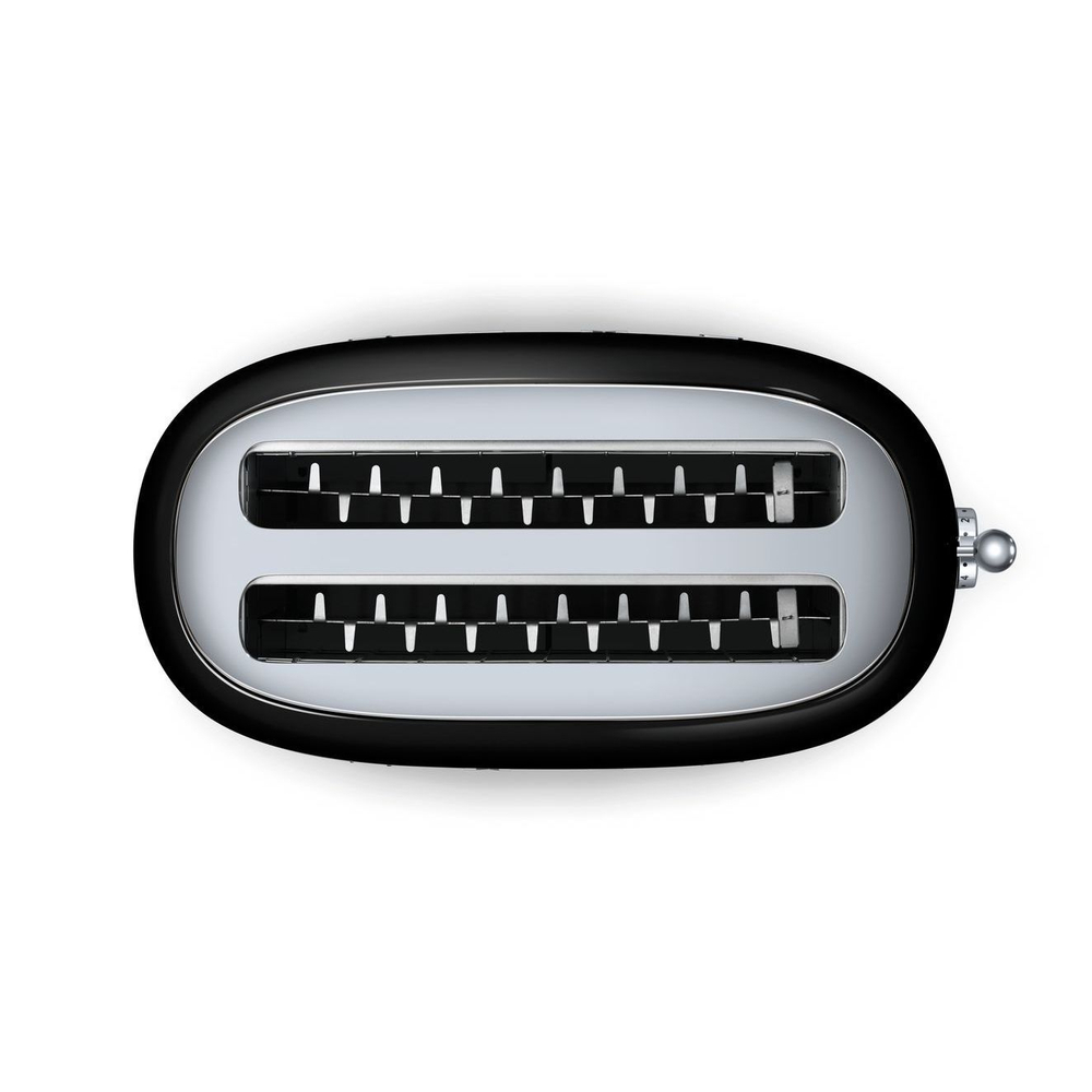 Тостер Smeg Стиль 50-х годов для 4 тостов черный Италия фото сверху