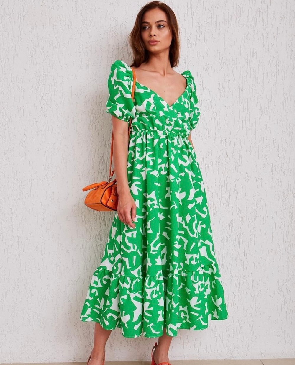 Платье Clever Fashion 4013, зеленый 012