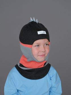 Шлем весенний/осенний вязаный (Мандарин) ОРЕО