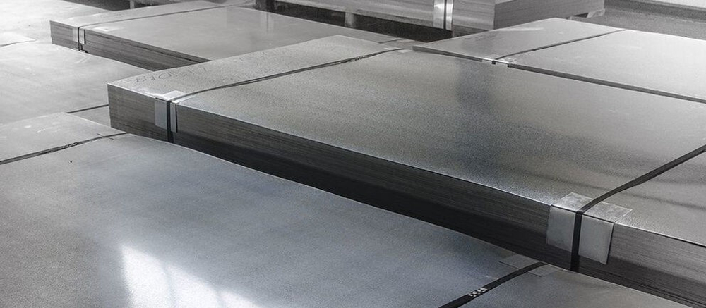 Лист оцинкованный 0.55 мм ст.08кп/пс 1.25х2.5 м