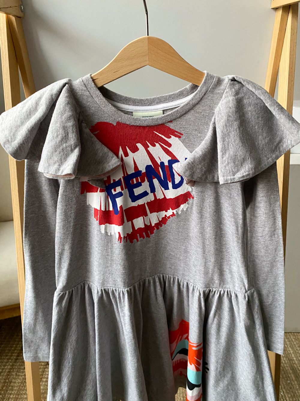 Хлопковое платье Fendi, 128