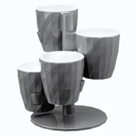 Кашпо "RUBY" Кватро (1л) Цв. Серый жемчуг (КШ-9761)