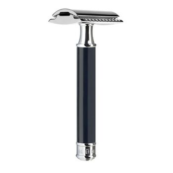 Т-образная бритва MUEHLE TRADITIONAL, черная смола, closed comb (R 106)