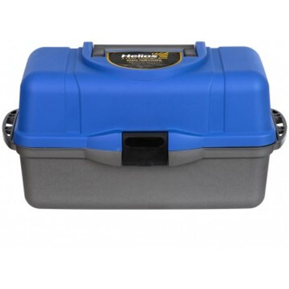 Ящик рыболова Helios трехполочный синий