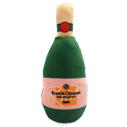 Игрушка Mr.Kranch для собак Шампанское Kranch Clicqout с пищалкой новогодняя серия новогодняя серия