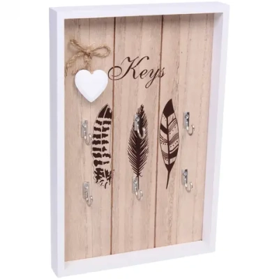 Ключница - панно настенная «МАРЦИПАН», 6 крючков, 30*20см