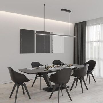 359442 OVER NT24 294 черный Светильник подвесной диммир. со сменой цв.темпер. (пульт ДУ/прилож. Smart Life) IP20 LED 48W 85-265V 3000-6000К SOTTO