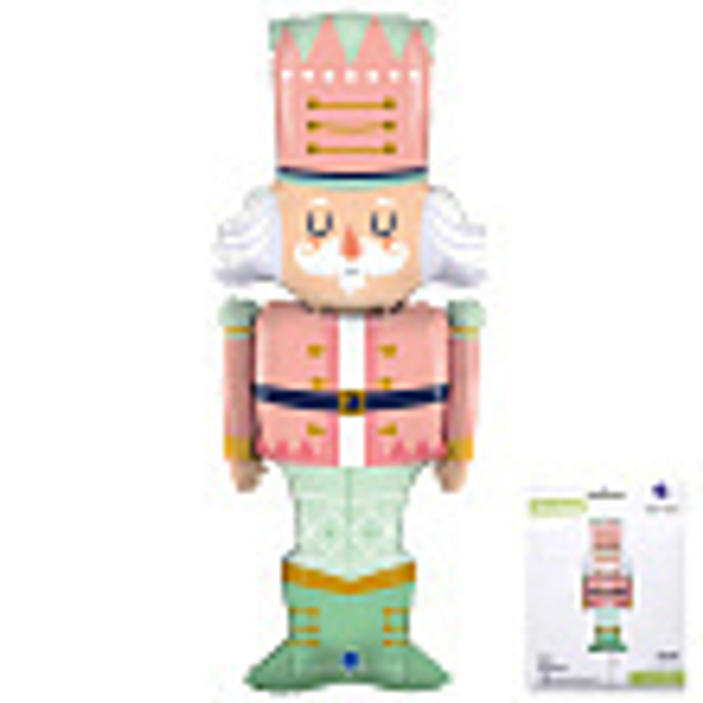 Щелкунчик в нежных тонах в упаковке, фольгированный шар