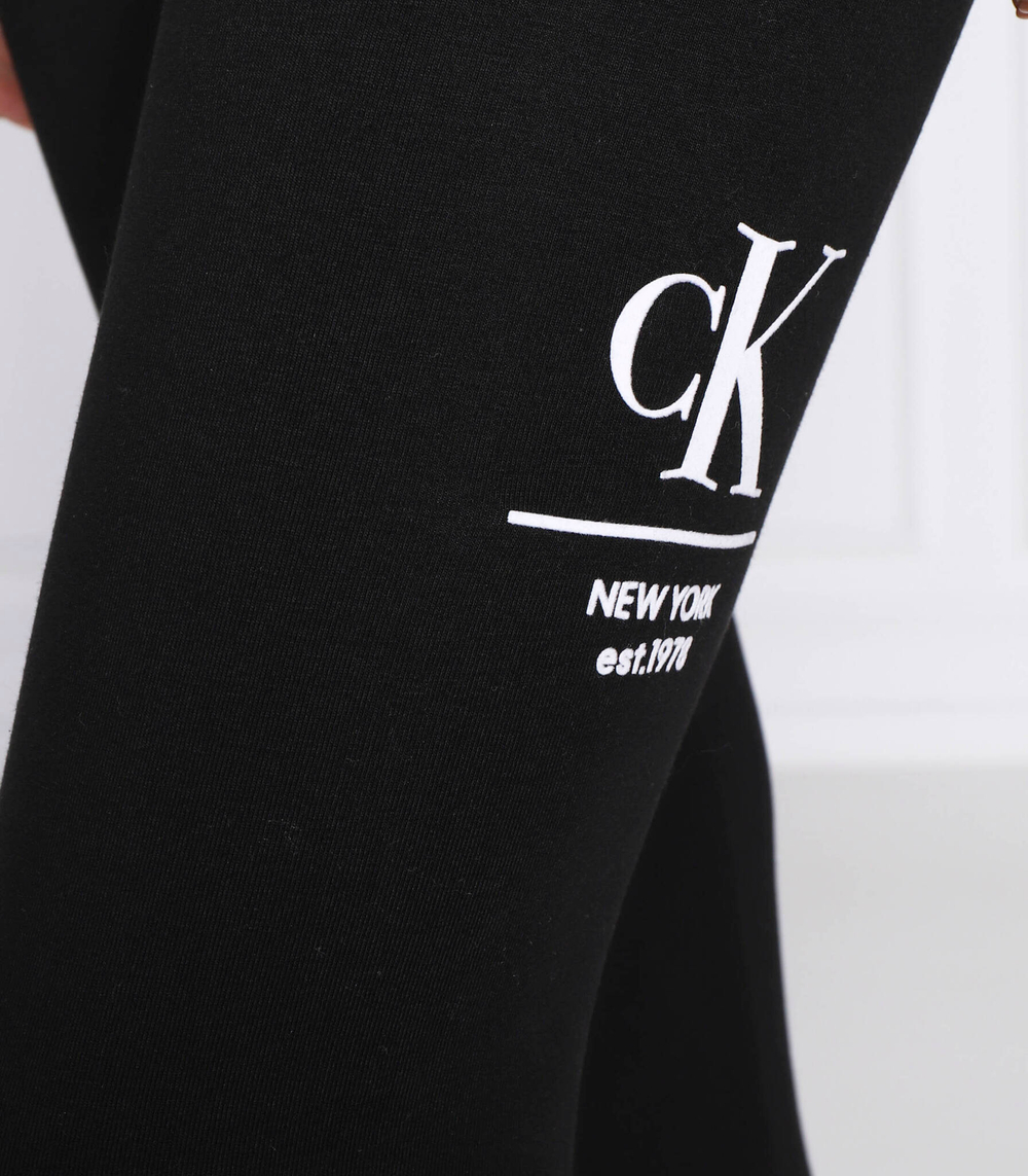 леггинсы CALVIN KLEIN JEANS - черный(J20J219744)
