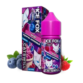 Жидкость ICE FOX & CATSWILL Salt 2% 30 ml - ЧЕРНИЧНО МАЛИНОВЫЙ ЙОГУРТ