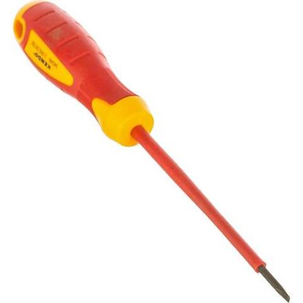 Диэлектрическая шлицевая отвертка KENDO VDE SL 2,5х75 мм 1000 В 20402