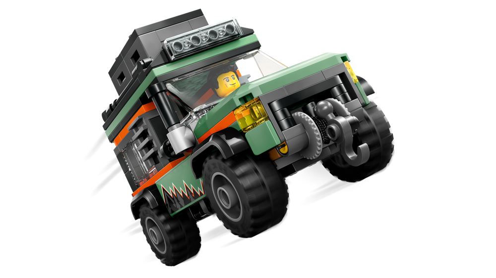 Конструктор Лего Сити Внедорожный горный грузовик 60447 | LEGO City Off-Road Mountain Truck для экспедиций 221 деталь 6+