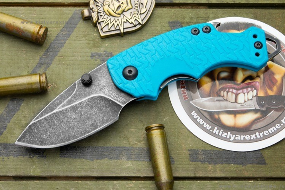 Складной нож  8700 TEALBW Shuffle Blue
