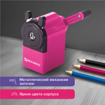 Точилка механическая BRAUBERG "JET" металлический механизм корпус красный (2 штуки в упаковке)