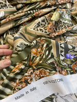 Ткань хлопок/шелк 100%-хлопок (Италия) ш-160см отрез 1,5 м