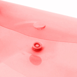 Набор папок на кнопке А4, 5 штук, размер 31*23 см, MC-Basir, папка-конверт полупрозрачная, красная, для документов и бумаг