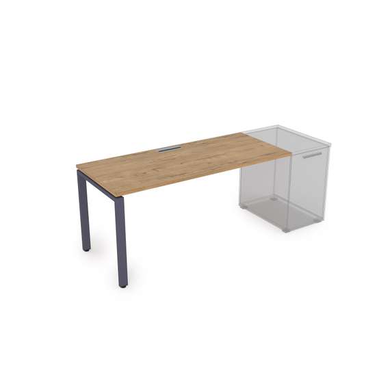 СДТ-П.974 Стол рабочий прямолинейный, приставной (1600*700*750)