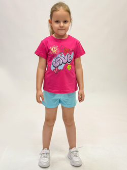 футболка для девочки 1-6 лет