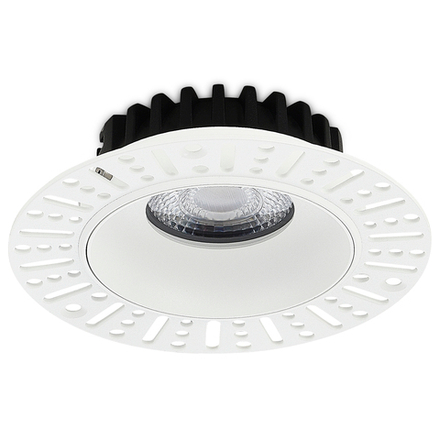 Светильник встраиваемый CRATER, 10W, 931Lm, 4000K, D126хH40мм, IP44, белый