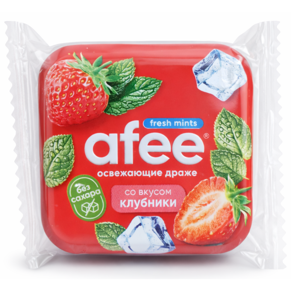 Драже без сахара AFEE Клубника 20 гр
