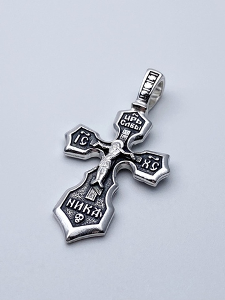 Крест из серебра/Чернение