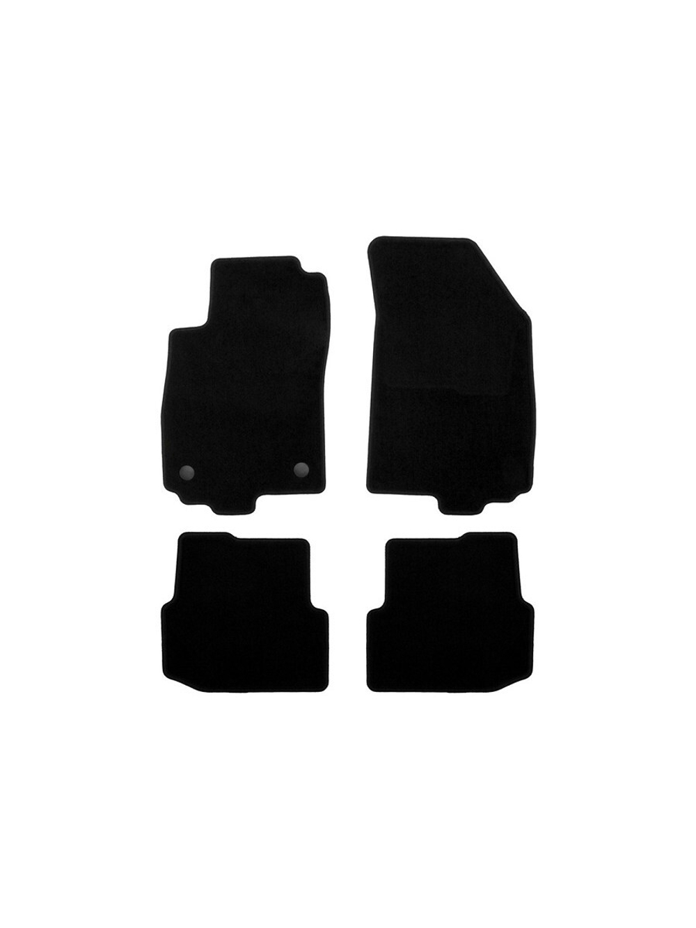 Коврики в салон для CHEVROLET Aveo 2011-2015, седан, хэтчбек, 4 шт. (текстиль) KLEVER01081801200K