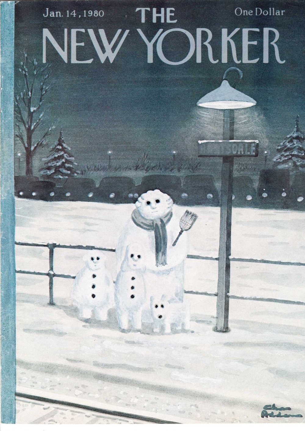 Журнал The New Yorker 14-01-1980, обложка