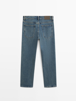 Massimo Dutti Джинсы широкого кроя, средне-синий