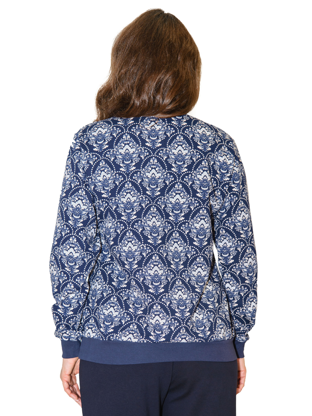 Толстовка К-390Х/синий-версаль