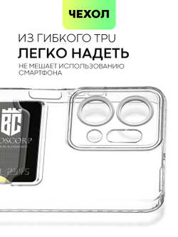 Чехол BROSCORP для Honor X7a (арт. HW-HX7A-TPU-01-POCKET)