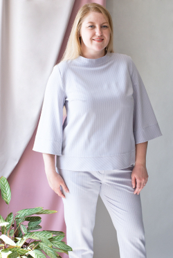 Жакет женский 3304ЛП, полоска #135П043304ЛП