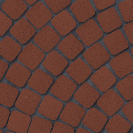 ЛСР, Эдинбург, квадро R (под распил), 100x100x50 - Клинкерная тротуарная брусчатка