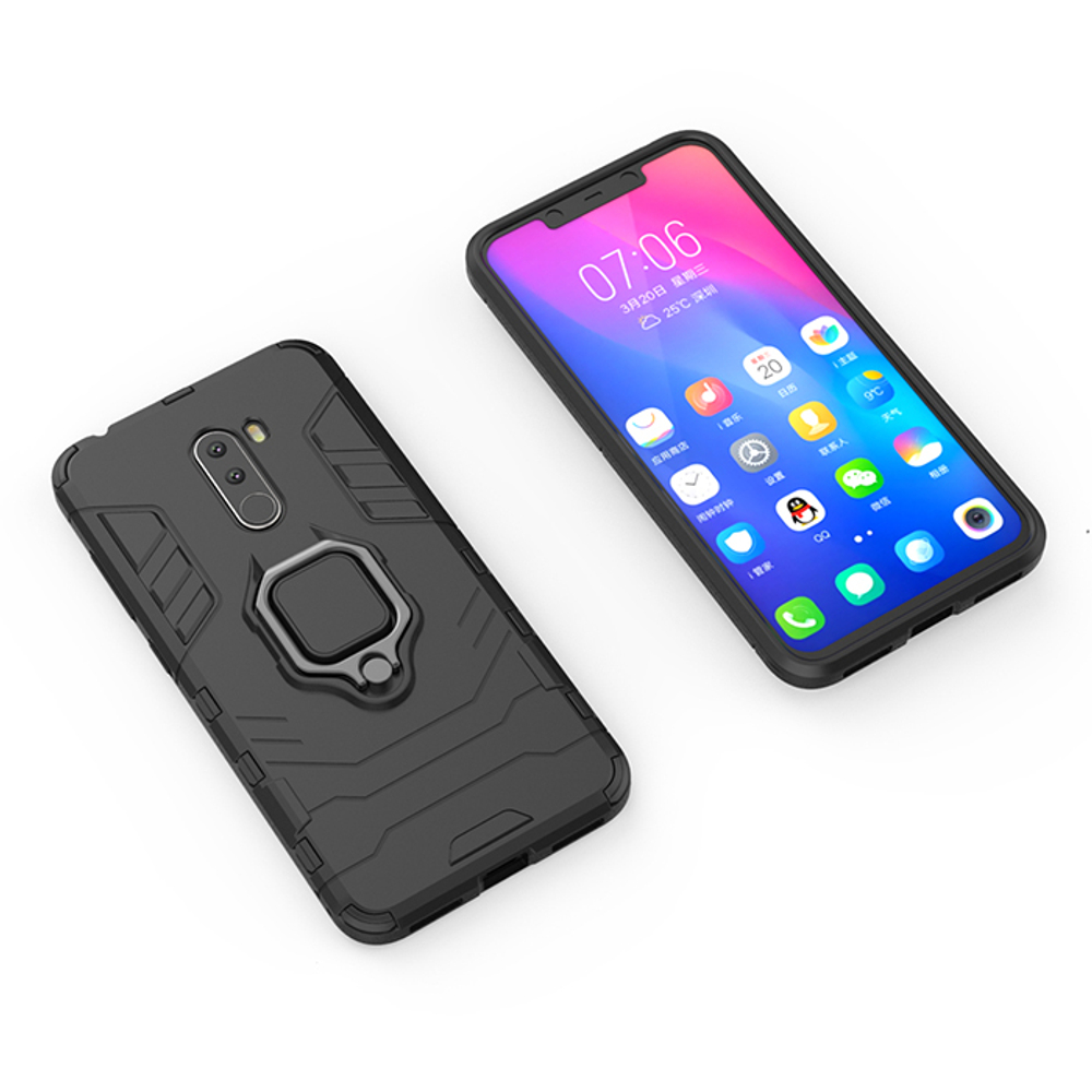 Противоударный чехол с кольцом Panther Case для Xiaomi POCO F1