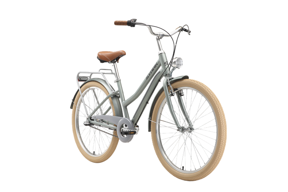 Велосипед 26" Stark'23 Comfort Lady 3-speed серебристый/серый