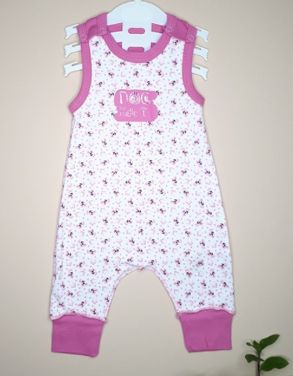 Полукомбинезон Пёсики (розовый)